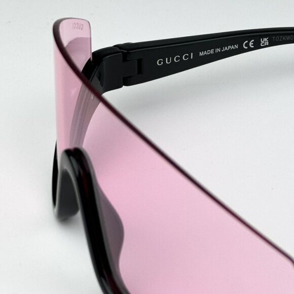 NEW Gucci GG1650S 002 Black Pink Unisex Shield Mask Sunglasses GG 1650S main image 5